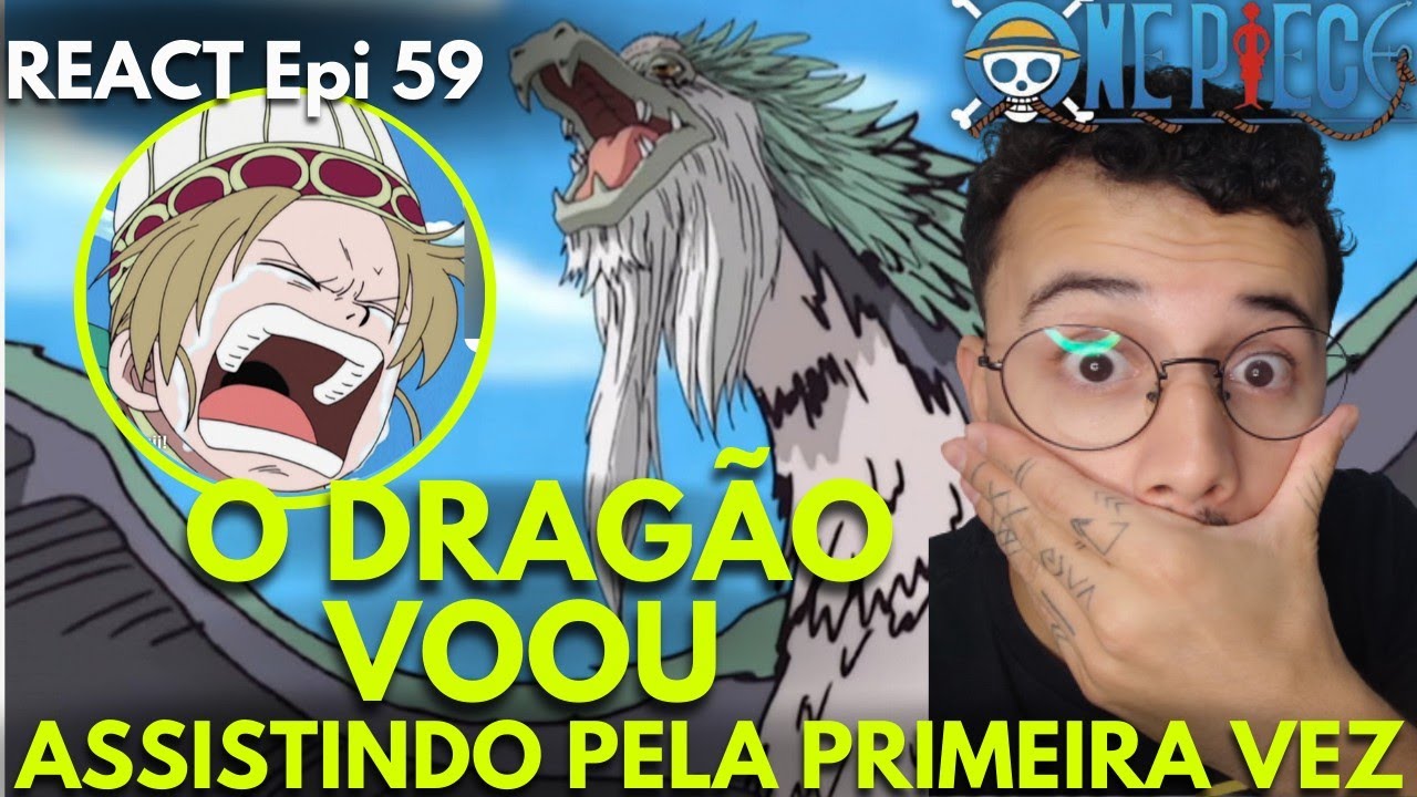 REACT 2 em 1 - EM BUSCA DO NINHO DOS DRAGÕES - Ep. 57-58 - ONE PIECE -  ASSISTINDO PELA PRIMEIRA VEZ 